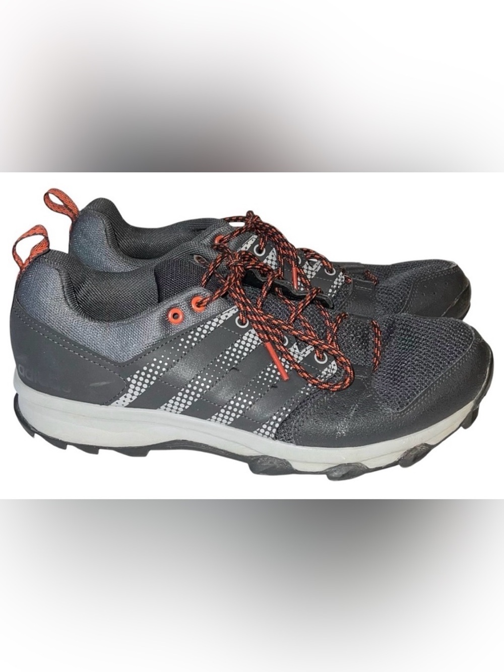 Adidas Shoes Men’s Size 9.5 Black Grey Orange Galaxy Trail Running Shoes BB6106